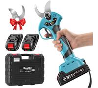 Seesii 33mm Forbici elettriche 21V Alimentato a batteria Tosaerba per la cura del giardino Cordless Brushless Potatore elettrico Albero Bonsai Cutter with 2X2.0Ah battery