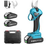 SEESII Forbici Potatura a Batteria, 33mm Forbici Potatura Elettriche con 21V 2x2000mAh Batteria, Motore Brushless, Cesoie per Giardino Albero da Frutta Delle Viti