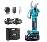 SEESII Forbici Potatura a Batteria 40 mm - Forbici Elettriche con 2× 4000mAh Batterie, Lama SK5, Motore Senza Spazzole, Schermo LCD, per Frutteti, Paesaggistica e Giardinaggio Professionale, CS440