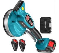 Seesii Macchina per la posa di piastrelle a 12 velocità Livellatrice a vibrazione per piastrelle Dispositivo di livellamento per piastrelle in ceramica a batteria con grande aspirazione da 160 mm with