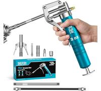 Seesii Mini Ingrassatore Manuale 85g, 4000PSI con 4 Raccordi e Prolunga