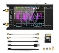 SeeSii NanoVNA-H4 Analizzatore di Rete Vettoriale con Scheda 32GB, Analizzatore di Antenna VNA V4,3 10KHz - 1,5GHz HF VHF UHF con 4'' Schermo Tattile per Parametri S, Diagramma di Smith