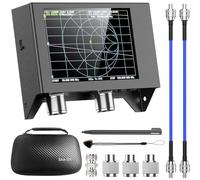 Seesii NanoVNA SAA-2N Analizzatore di Antenna, Analizzatore di Rete Vettoriale 4 Pollici LCD 50KHz-3GHz HF VHF UHF per Misurazione S Parametri e Smith Chart con Borsa Portatile