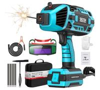 Seesii Saldatrice manuale 220 V, IGBT Inverter ARC portatile - 6 regolazione della corrente per elettrodi da 2,5 - 3,2 mm, per riparazioni, progetti di saldatura professionali (con occhiali di