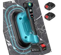 SEESII Vibratore per Piastrelle 285 mm, 2-in-1 Ventosa Vibrante per Piastrelle & Strumento di Vibrazione, 12 Velocità, Batteria 10 Ore, Livella - Vibratore Piastrelle per Formati Grandi (K919B)