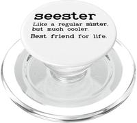 Seester Definition Funny Sister Big Sister Best Friend Sis PopSockets PopGrip per MagSafe