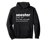 Seester Shirt: Seester Definition Tshirt Felpa con Cappuccio