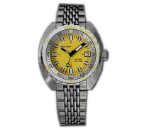 Seestern Sub 300 Automatico Acciaio Giallo Datario Zaffiro Diver Orologio Uomo