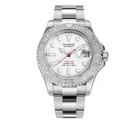 Seestern Sugess S450 OCEAN STAR Meccanico Automatico Acciaio Bianco Data Orologio Uomo