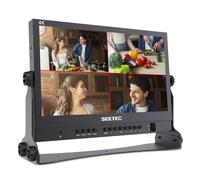SEETEC ATEM156 15.6 Inch Live Streaming Broadcast Director Monitor with 4 HDMI Input Output Quad Split Display for ATEM Mini Pro Video Switcher Mixer Studio Television Production