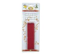 Sefaro Candeline Ministelo Rosse con Base, 12pz.