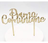 Sefaro Srl Cake Topper Plexi Prima Comunione Oro