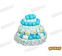 SEFARO Torta di Marshmallow da 580 Grammi Colore Celeste