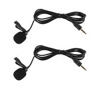 Sefdrert 2 mini microfoni da 3,5 mm con clip per computer