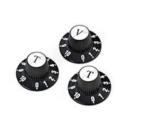 Sefdrert 3-Teilige Gitarren-VerstäRker-KnöPfe AMP Umrandete LautstäRke-Klangregelung 1V2T-Gitarrenteile