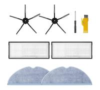 Sefdrert 6 pezzi di ricambio accessori per S7 T7 Salviette Filtri Spazzole Laterali Nero Aspirapolvere Ricambi