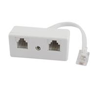 Sefdrert 6P4C Adattatore per Connettore Rj11 -Femmina A Doppia Telefonica