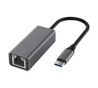 Sefdrert Adattatore da tipo C a Ethernet, convertitore di interfaccia da tipo C a RJ45 per tutti i tipi di computer portatili, grigio