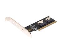 Sefdrert Adattatore PCI-e U.2, Massimizza il Potenziale PCIe: Scheda Adattatore Riser PCIe 3.0 4.0 X16 A 2 Porte SFF-8654 8i