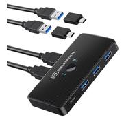 Sefdrert Adattatore Switch USB 3.0 Switcher USB 3.0 2 Ingressi 4 Uscite Switch USB Switcher KVM Condivisione Stampante per Tastiera Computer