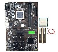 Sefdrert B250 BTC Mining Scheda Madre LGA 115 Supporto VGA con 2XDDR4 4GB 2133MHZ RAM + G3930 CPU + Switch
