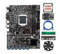 Sefdrert B250C 12Card BTC Mining Scheda Madre Set+CPU+Fan+4G DDR4 RAM+128G SSD+ di Rete RJ45+Lunetta 12USB3.0 GPU LGA1151 MSATA