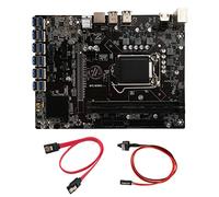Sefdrert B250C BTC Mining Hauptplatine mit -Kabel + Switch Kabel 12XPCIE zu USB3.0 GPU Steckplatz LGA1151 UnterstüTzt DDR4 DIMM RAM