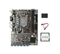 Sefdrert B250C BTC Scheda Madre 12GPU PCIE su USB3.0 Slot+G3930CPU+SATA +SSD 128G LGA1151 UnterstüTzt DDR4 DIMM RAM ETH Miner