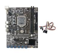 Sefdrert B250C Scheda Madre Minatore+ Doppio Interruttore con Luce 12 PCIE a USB3.0 Slot per Scheda Grafica LGA1151 DDR4 per BTC Mining