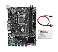 Sefdrert B250C Scheda madre mineraria con grasso termico+ interruttore 12 USB3.0 a PCIE Slot LGA1151 SATA3.0 Supporto DDR4 DIMM RAM