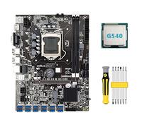 Sefdrert B75 ETH Mining Motherboard 12 PCIE a USB3.0+G540 CPU+Set di cacciaviti LGA1155 MSATA DDR3 B75 BTC Scheda madre USB