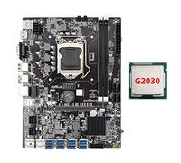 Sefdrert B75 ETH Mining Scheda Madre+G2030 CPU 8XPCIE a USB LGA1155 MSATA DDR3 USB 3.0 B75 USB BTC Minatore Scheda Madre