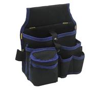 Sefdrert Borsa Porta Attrezzi Multifunzionale con Cintura, per di Strumenti da Elettricista, Trapano, Chiave Inglese, Cacciavite, Sacca Porta Utensili Hardware Organizzatore Nero Blu