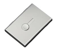 Sefdrert Case di Carta A Spinta A Mano da 1 Pc Case In Alluminio Porta Della Scheda Portatile Ultra Sottile Organizzatore Della Scatola di Stoccaggio Della Scheda Glassata