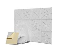 Sefdrert Confezione da 12 acustici in schiuma fonoassorbente con autoadesivi, 30,5 x 30,5 x 1 cm,