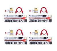 Sefdrert Confezione da 4 GPU Ver012 Max Boost per scheda grafica Max PCI USB 3.0 Pci-E Kabel 1X 16X per BTC Mining Rot