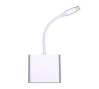 Sefdrert Convertitore adattatore 3 in 1 da tipo C a 4K compatibile da tipo C a docking station USB HD compatibile