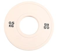 Sefdrert Dischi per Pesi Frazionari in Gomma per Bilanciere da Palestra Micro-Type Gym, con Foro Aggiuntivo da 50,4 Mm, 0,5 kg.