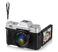 Sefdrert Fotocamera digitale, 48 MP 4K Full HD Videocamera digitale con 3,0-Klappbildschirm, Autofokus-Kamera