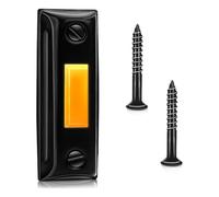Sefdrert Pulsante A Campana Della Porta Montata A Parete, Pulsante Cablato A Campana Illuminata A LED, Pulsante per Campanello di Metallo, Campanello