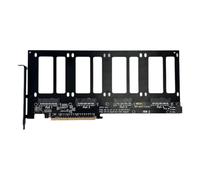 Sefdrert R37A PCIE 4.0 X16 A 4 Porte U.2 SSD Split Expansion Card PCIE X16 A U.2 SSD Adattatore SSD Disco Split Expansion Storn