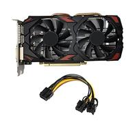 Sefdrert RX580 8GB DDR5 256Bit Grafikkarte + 8Pin Dual 8Pin 14Nm 1284Mhz 1750Mhz PCI E 3.0 HD DP Grafikkarte mit LüFtern