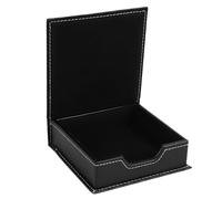 Sefdrert Scatola Portaoggetti In Similpelle con Scomparti per Schede, Organizzatore per Gioielli, Porta Note Adesive, Portaoggetti da Scrivania per Ufficio e Scuola, Scatola Portaoggetti In Similpelle