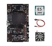 Sefdrert Scheda madre BTCX79 H61 Mining con CPU E5 2603+Fan+ Switch DDR3 Supporto 3060 3070 3080 Scheda Grafica per BTC