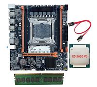 Sefdrert Scheda madre X99 con CPU E5 2620V3+8G DDR4 RAM+ SATA B85 LGA2011-3 4X DDR4 REG ECC RAM M.2 PCIE SATA3.0 Scheda madre