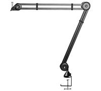 Sefdrert Supporto universale resistente per microfono, sospensione regolabile, braccio a forbice, supporto per registrazione vocale