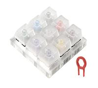 Sefdrert Tester interruttore a 9 con base acrilica con copritasti per tastiera meccanica BOX 4 con estrattore per