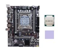 Sefdrert X99 Scheda Madre LGA2011-3 Computer Supporto Scheda Madre Xeon E5 V3 V4 Series CPU con E5 2620 V3 CPU+Pad Termico