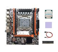 Sefdrert X99H - Scheda madre LGA2011-3 con CPU E5 2620 V3 + DDR4 4 GB 2133 MHz RAM + WäRmeleitpad + switch