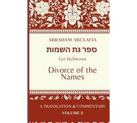 Sefer Get HaShemot: Book of the Divorce of Names